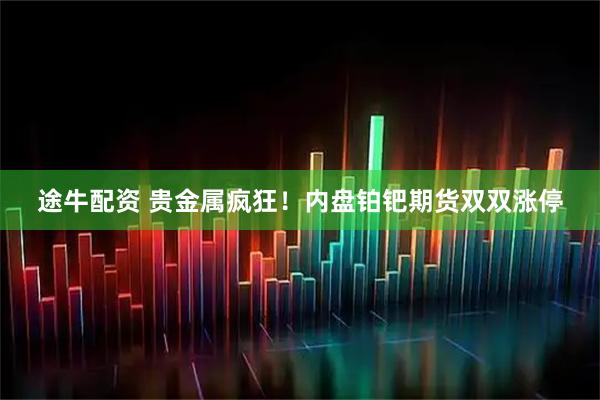 途牛配资 贵金属疯狂！内盘铂钯期货双双涨停
